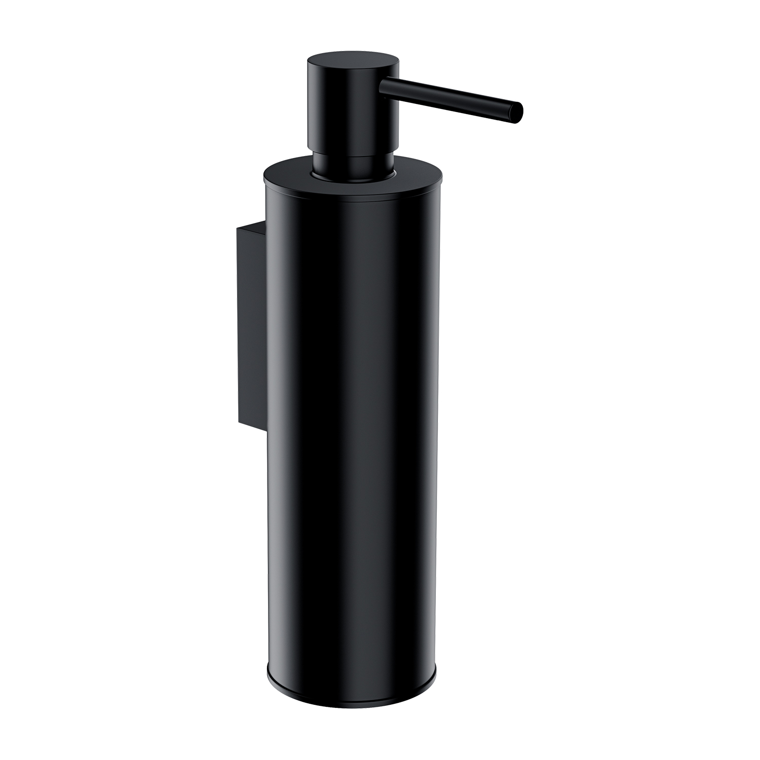Omnires Modern Project dozownik do mydła 150 ml ścienny czarny mat MP60721BL
