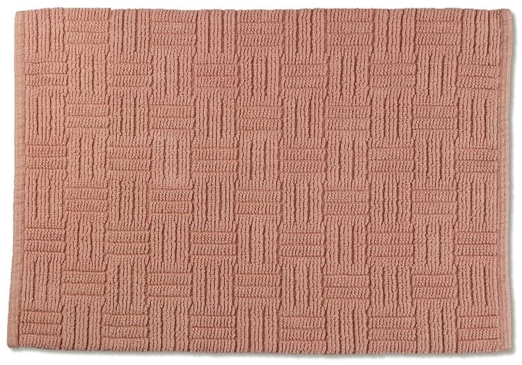 Kela Leana dywanik łazienkowy 65x55 cm bawełna łososiowy 23510 - Wysyłka w 24h