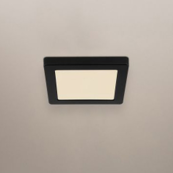 Globo Lighting Lasse plafon 1x12W LED czarny/biały opalizowany 12380-12B