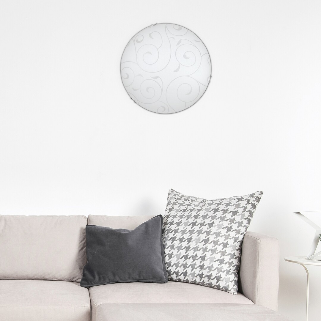 Rabalux Harmony plafon 2x60 W biały-chrom-wzór 3853 - Wysyłka w 24h