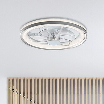 Rabalux Fanricius plafon 1x40 W z wentylatorem biały-srebrny 71335 - Wysyłka w 24h