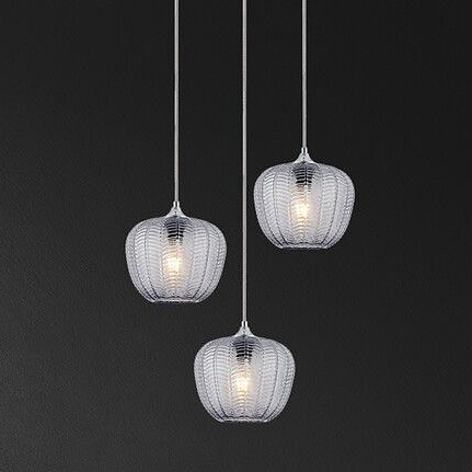 Rabalux Monet lampa wisząca 3x40W chrom/przydymiony 3178