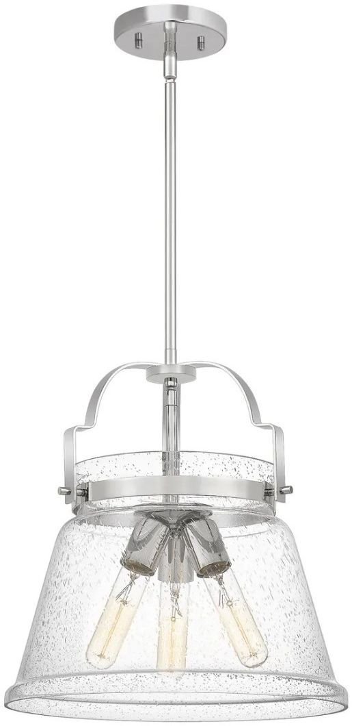 Quintiesse Wimberley lampa wisząca 3x60 W polerowany chrom/przezroczysty QN-WIMBERLEY-P-PC