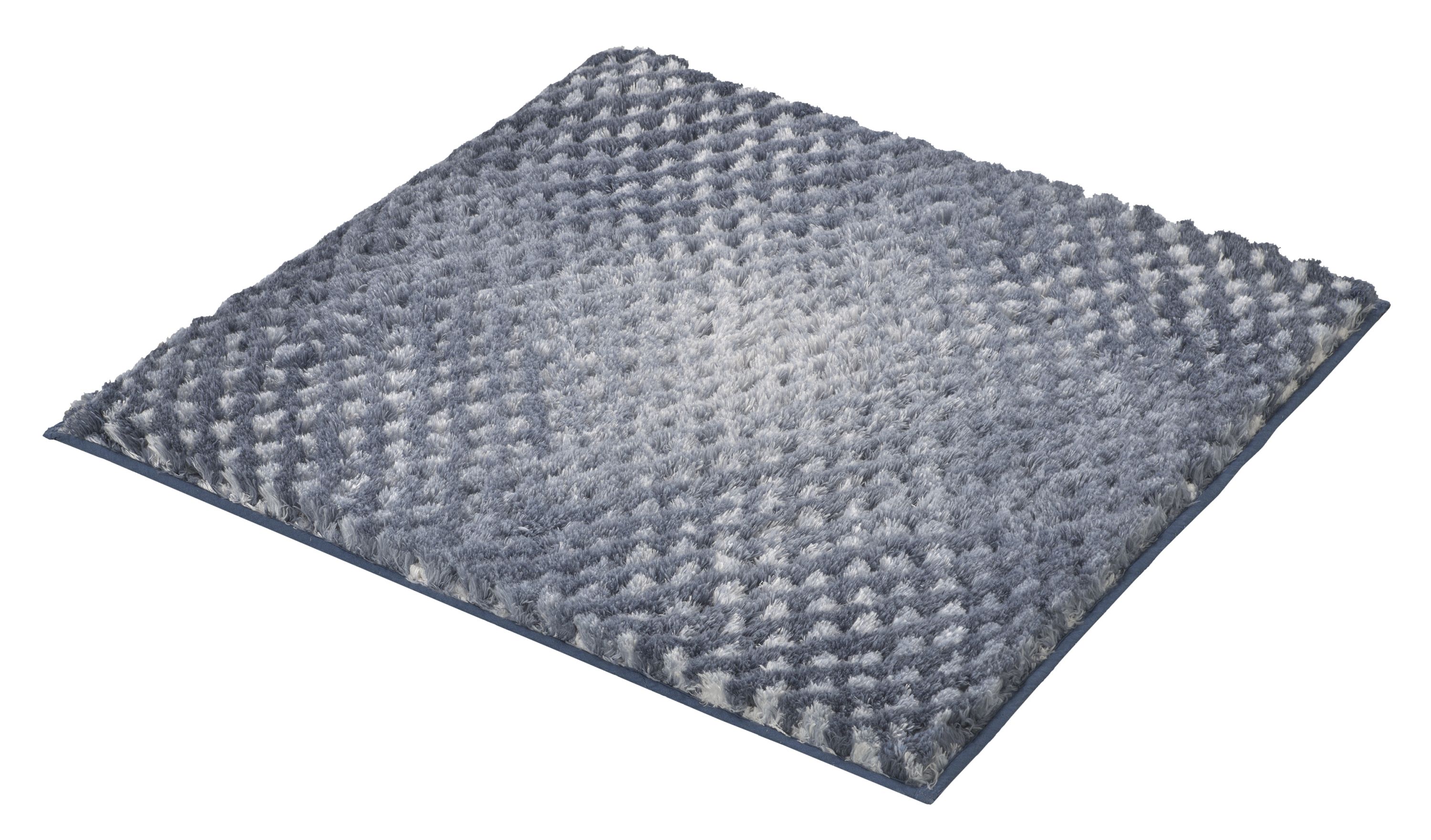 Kleine Wolke Cory dywanik łazienkowy 60x60 cm kwadratowy niebieski Navy 9121750135