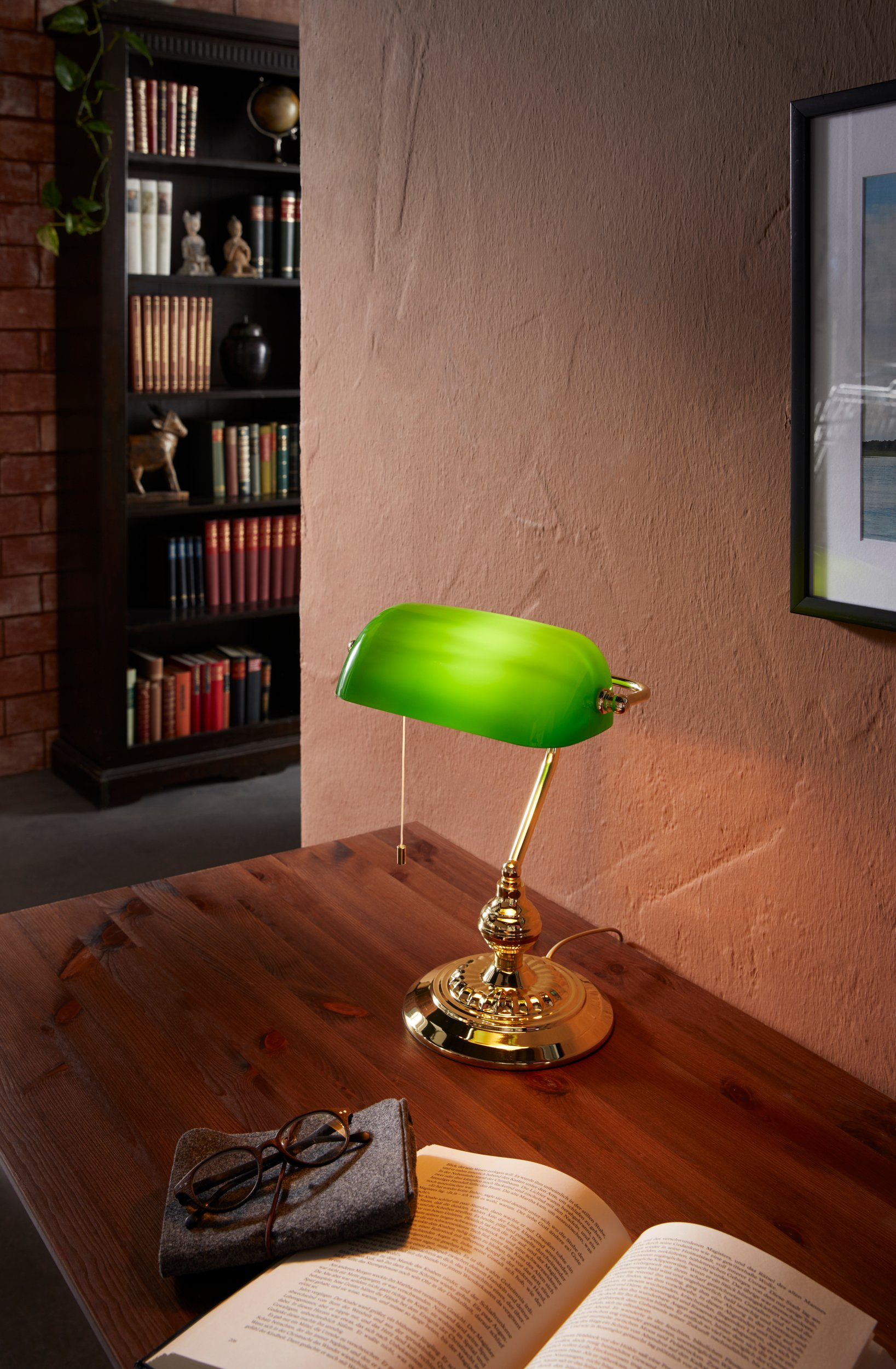 Eglo Banker lampa biurkowa 1x60 W zielona 90967
