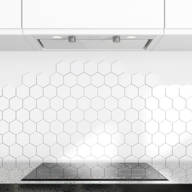 Globalo Design Floweri okap kuchenny 60 cm podszafkowy biały FLOWERI_60_2_WHITE - Wysyłka w 24h