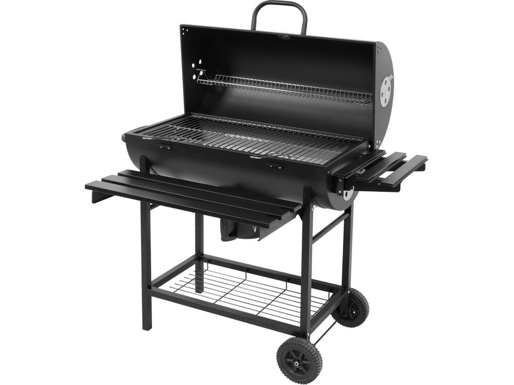 Grill ogrodowy z pokrywą, ruszt węglowy, 3 półki | 99900