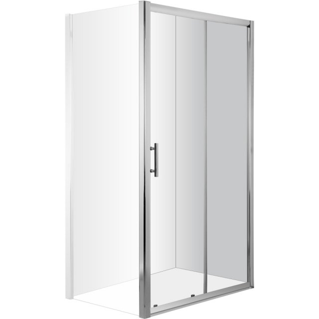 DEANTE Drzwi prysznicowe wnękowe CYNIA chrom 110 cm przesuwne KTC_011