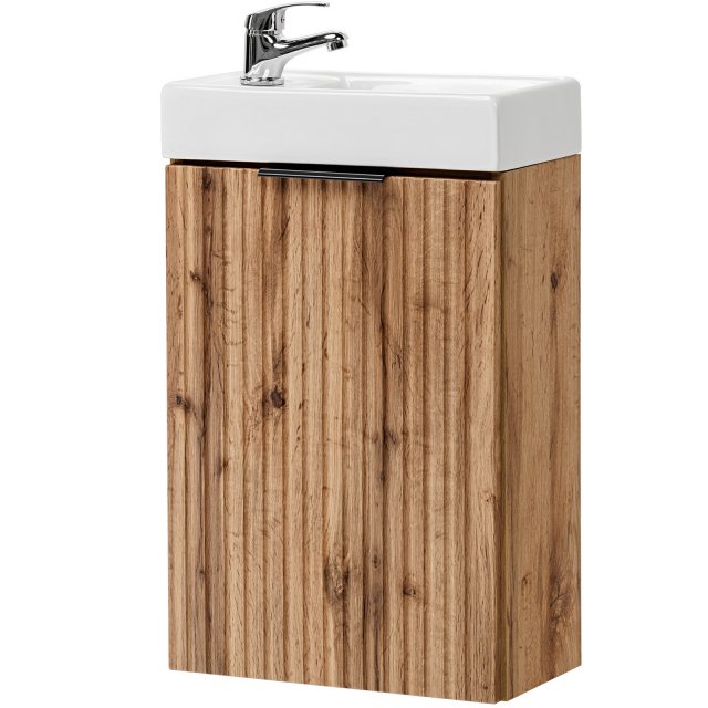 COMAD Szafka ADEL OAK z umywalka meblową VEDEA 40 cm