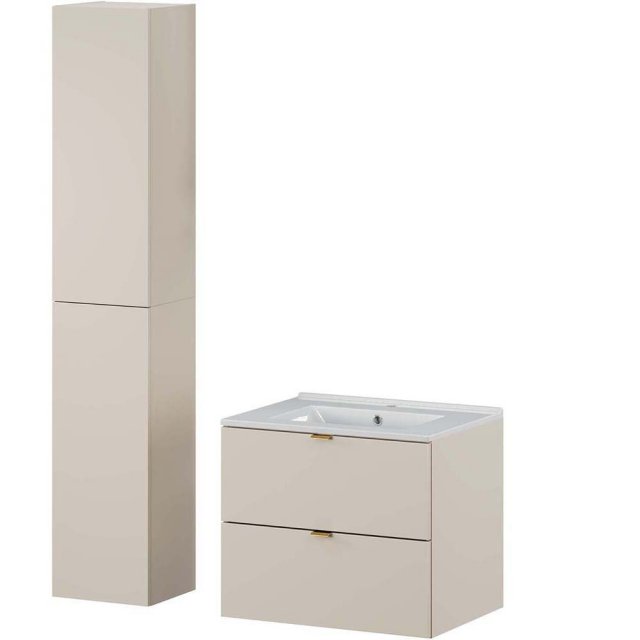 COMAD Zestaw mebli DALIA CASHMERE szafka z umywalką meblową LAVA 60 c
