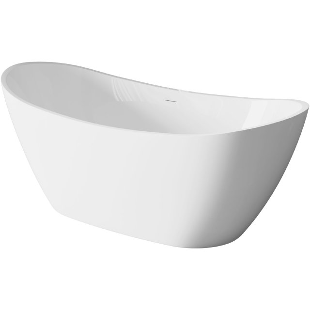 INVENA Wanna wolnostojąca ASTRI 160x75 cm z syfonem AN-03-160-F
