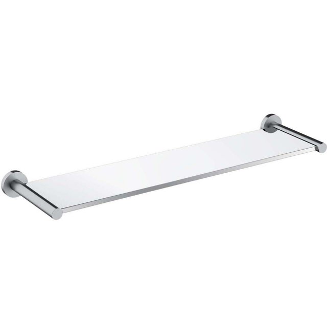 OMNIRES Półka ścienna szklana MODERN PROJECT 55 cm nikiel szczotkowan