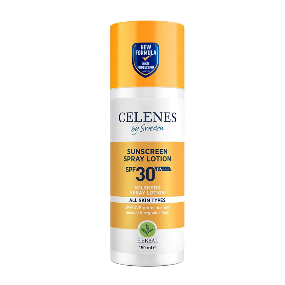 Spray przeciwsłoneczny do każdego typu skóry SPF30 Celenes by Sweden 150ml