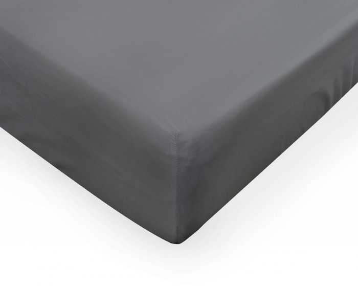 Prześcieradło PREMIUM jersey z lycrą na wysoki materac 180x200 z gumką wz. 44A ciemny szary