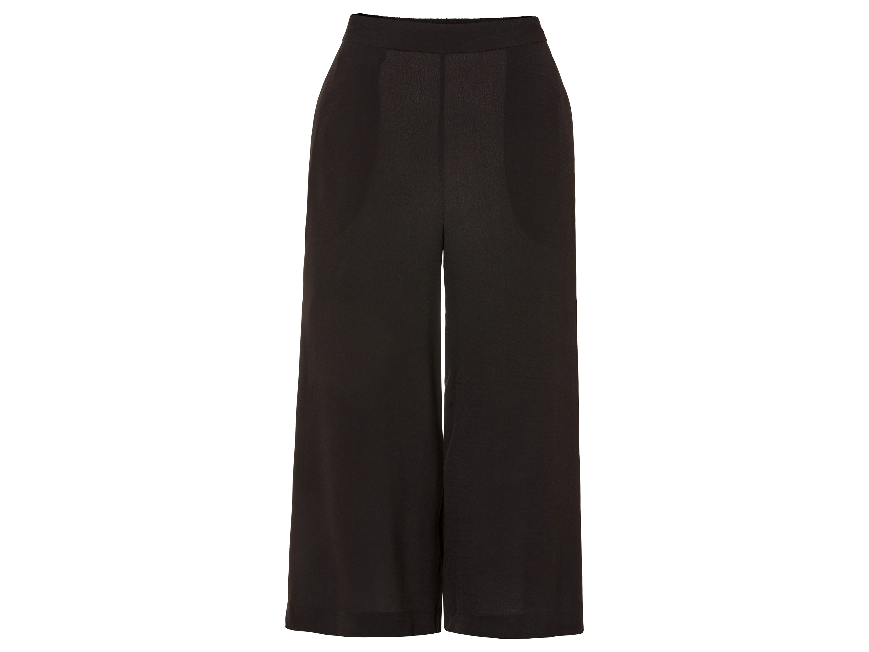 esmara Spodnie damskie z wiskozy, wide leg Czarny, 40