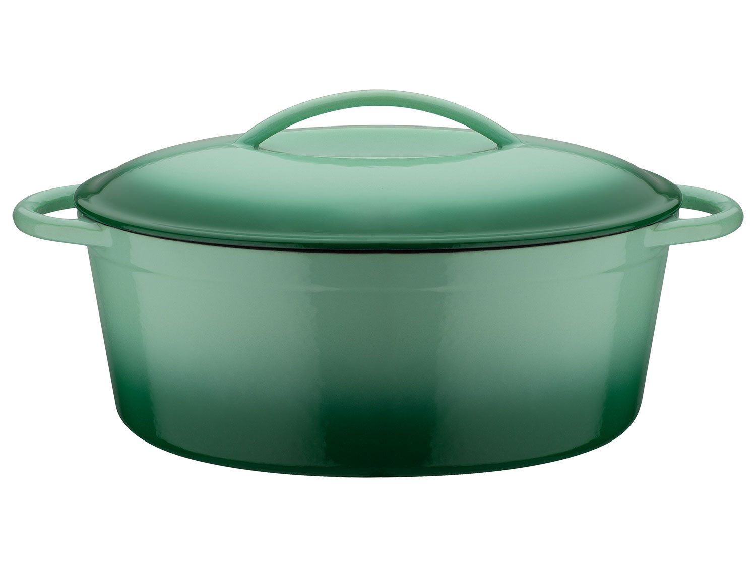 GSW Garnek żeliwny, 4,5 l / Brytfanna, 7 l / Brytfanna 2w1, 5,4 l / Naczynie do tagine, 2 l Brytfanna, Miętowy, 33 x 25 cm / 7 l