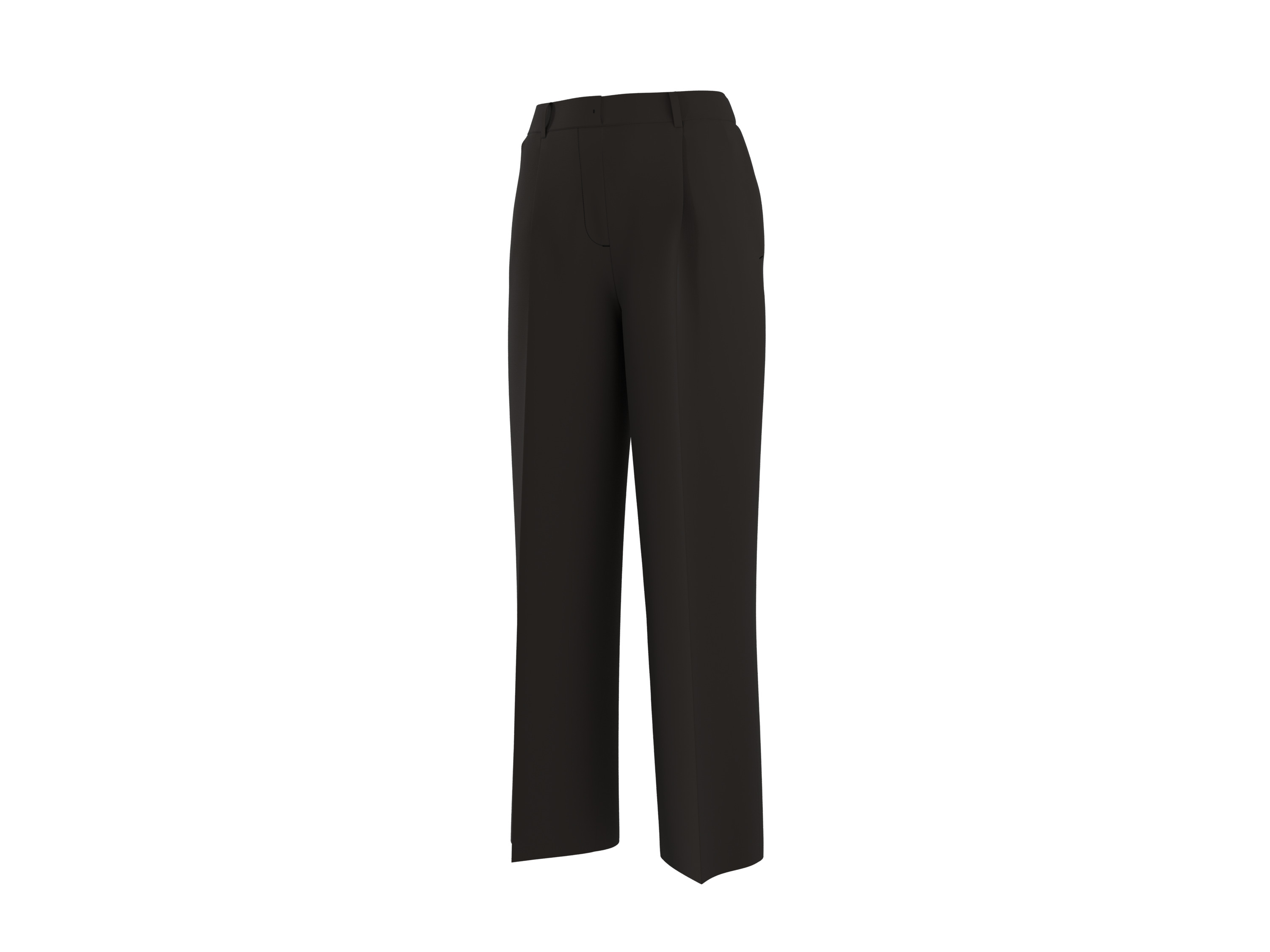 esmara Spodnie wide leg damskie Czarny, XS