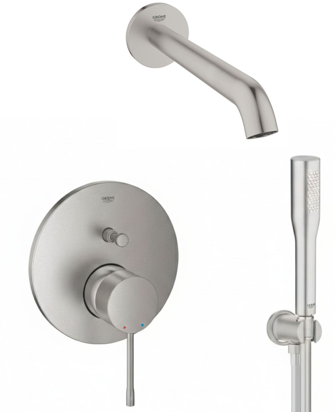 Darmowa Dostawa - Zestaw prysznicowy podtynkowy supersteel Grohe Essence abset12125