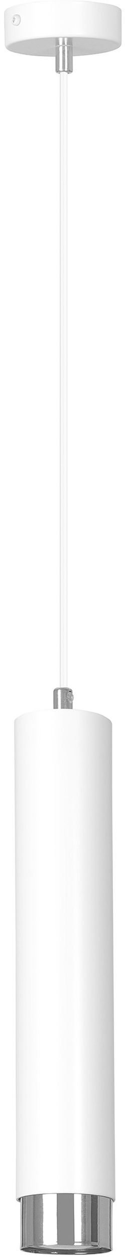 Darmowa Dostawa - Lampa wisząca 1x8 W biała-chrom Emibig Kibo 6411