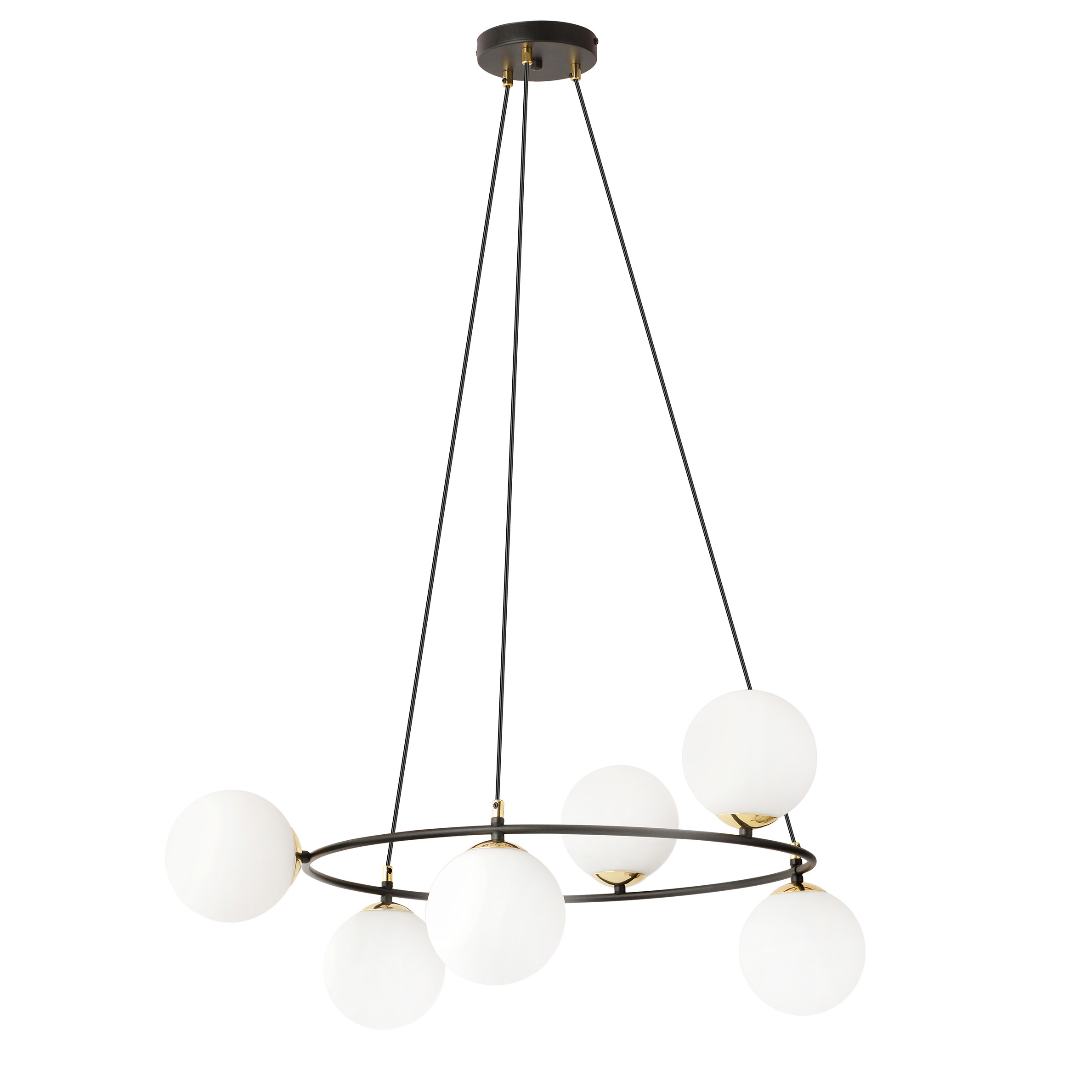 Darmowa Dostawa - Lampa wisząca 6x10 W czarny Emibig Azura 12956