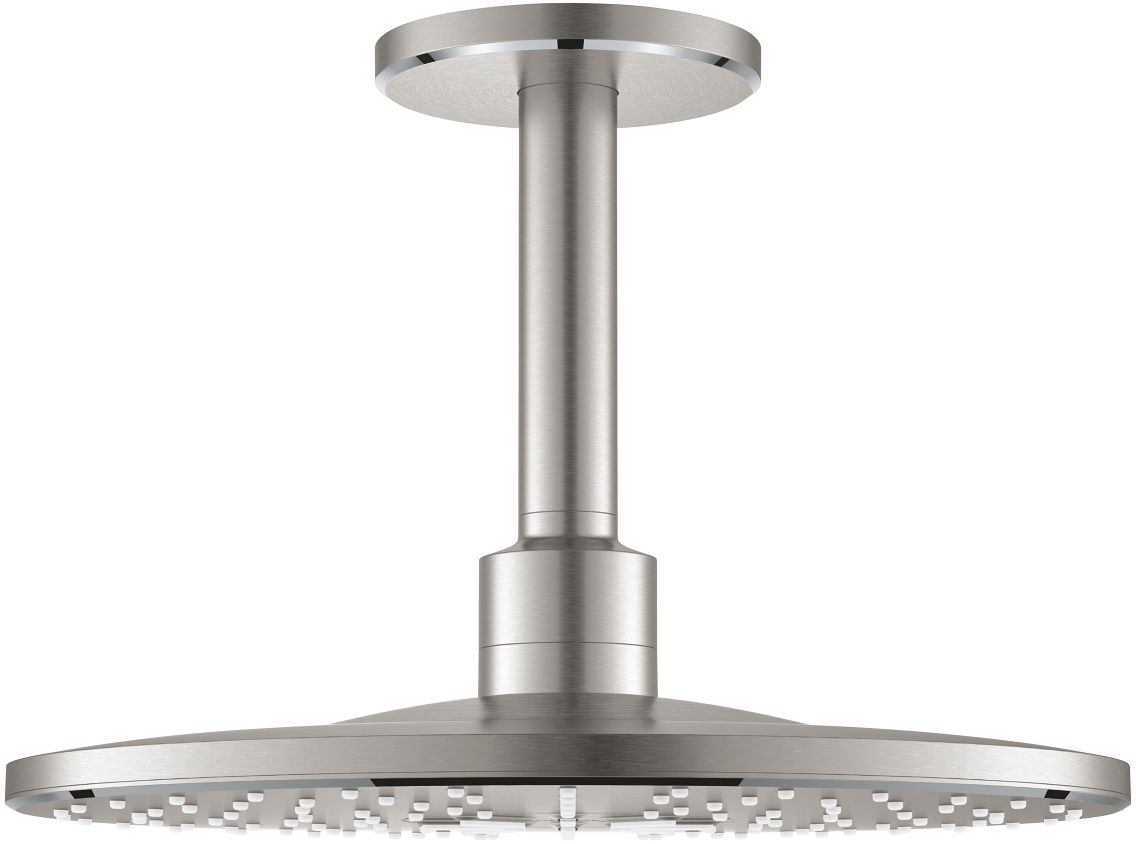 Darmowa Dostawa - Deszczownica z ramieniem 31x31 cm okrągła stal Grohe Rainshower 26477DC0