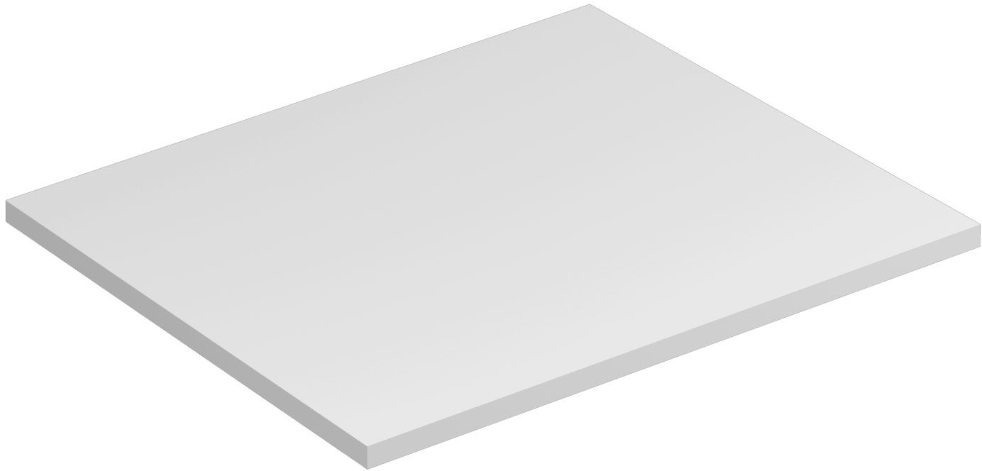 Darmowa Dostawa - Blat naszafkowy 60x50 cm biały Kludi Icos 50T6053