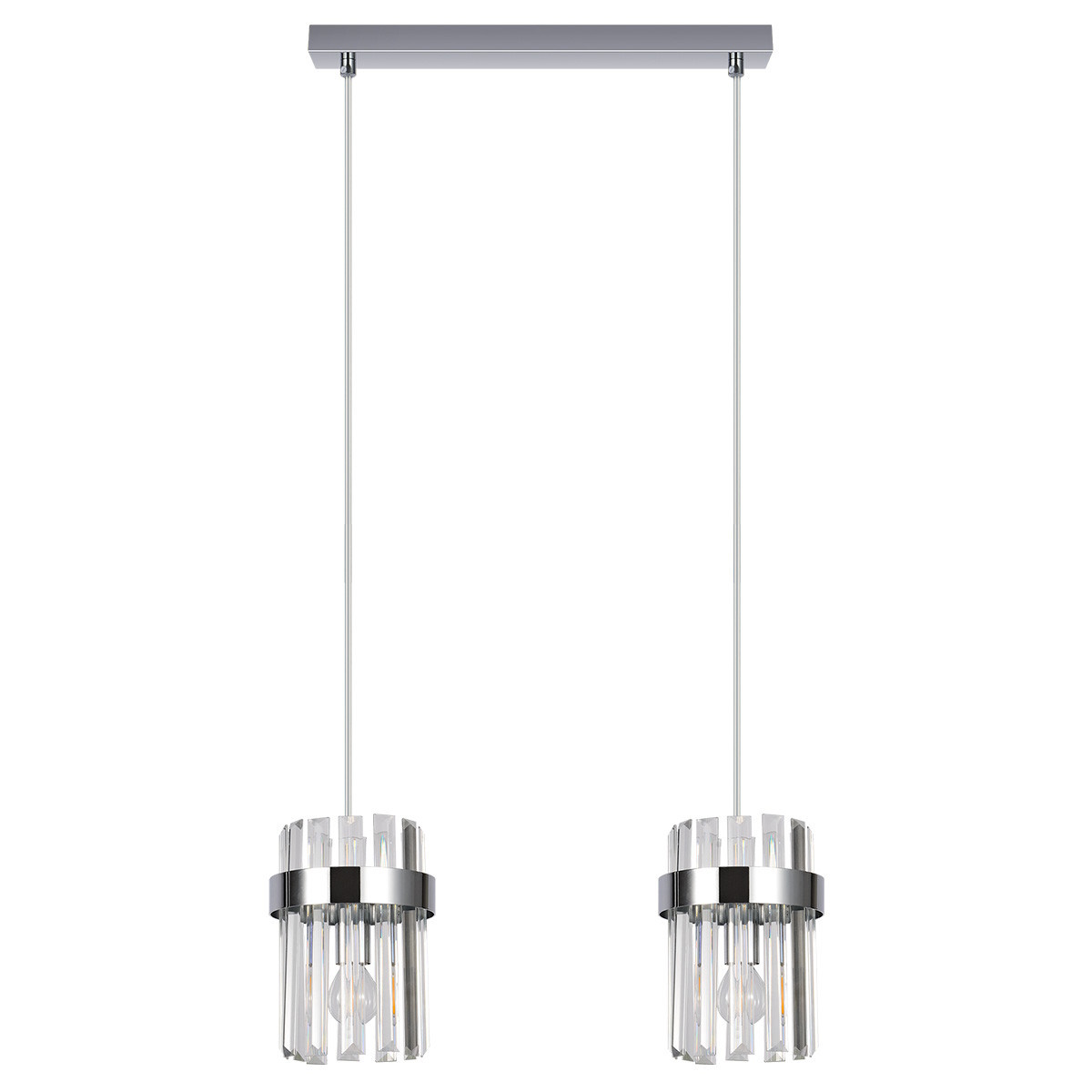 Darmowa Dostawa - Lampa wisząca 2x10 W chrom Light Prestige Vetro LP29102LCH