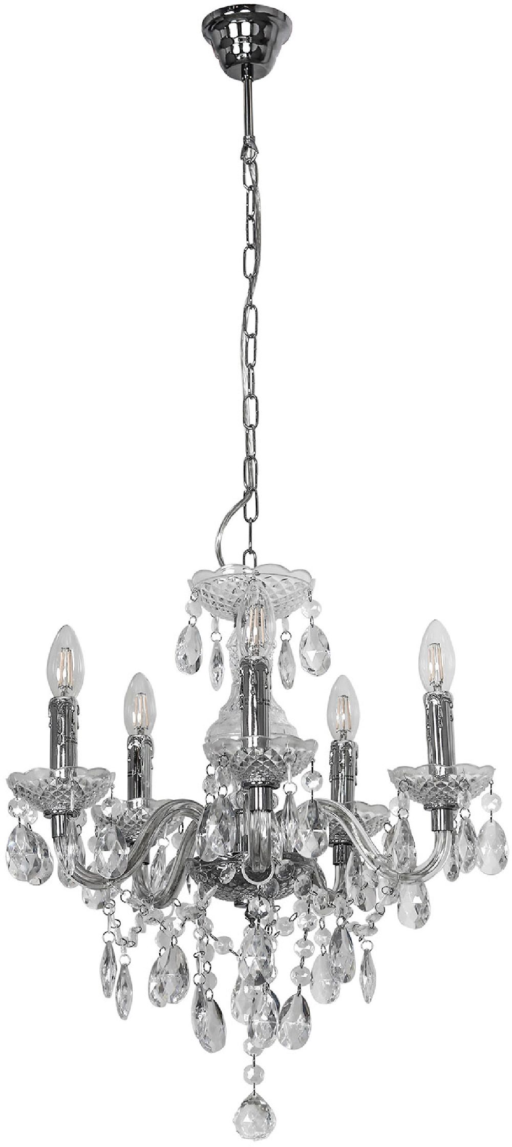 Darmowa Dostawa - Lampa wisząca 5x40 W chrom Italux Whiz L906905CLE