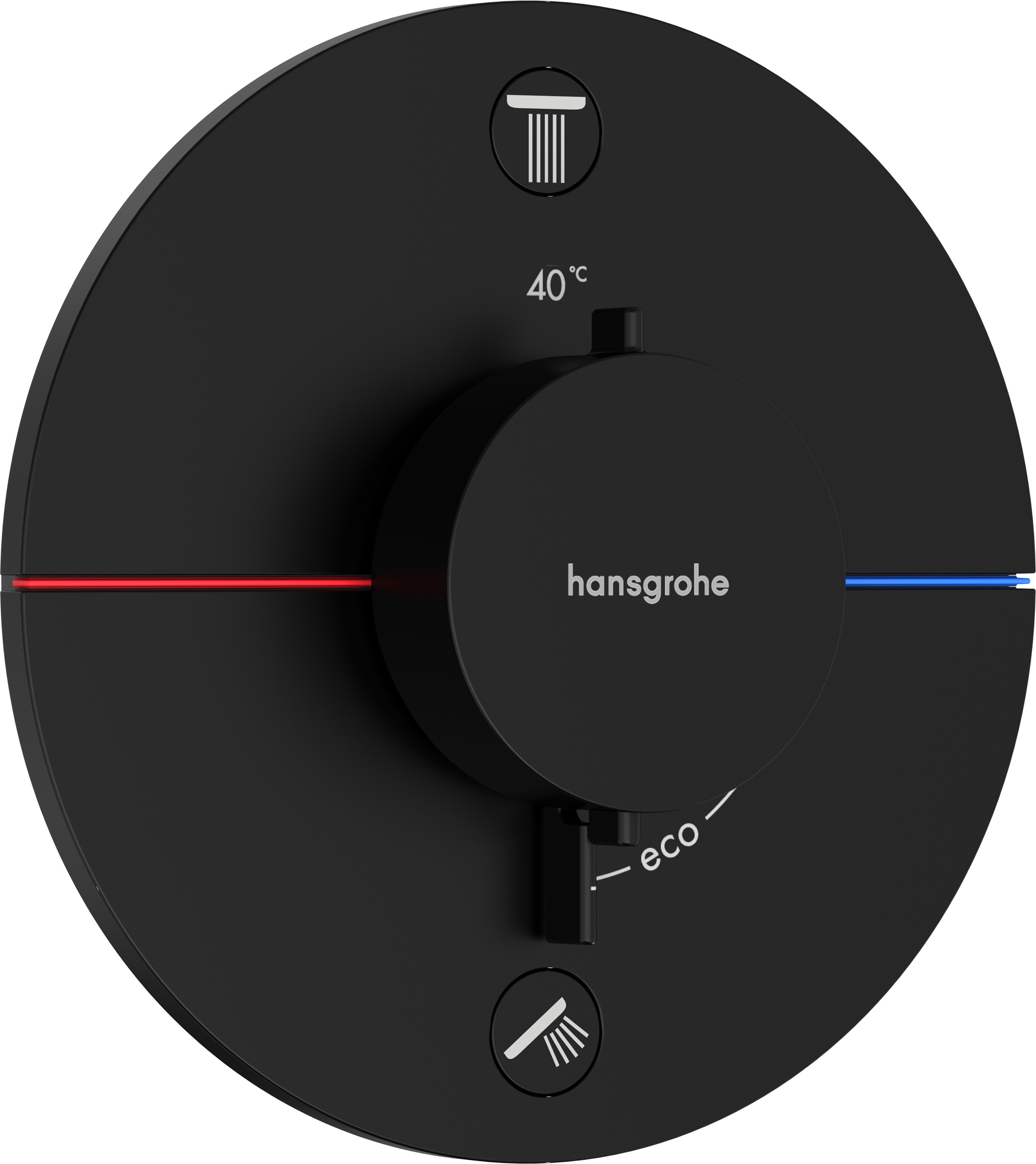 Darmowa Dostawa - Bateria wannowo-prysznicowa podtynkowa czarny Hansgrohe ShowerSelect Comfort S 15556670