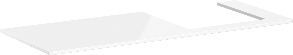 Darmowa Dostawa - Blat naszafkowy 136x55 cm biały Hansgrohe Xelu Q 54098050