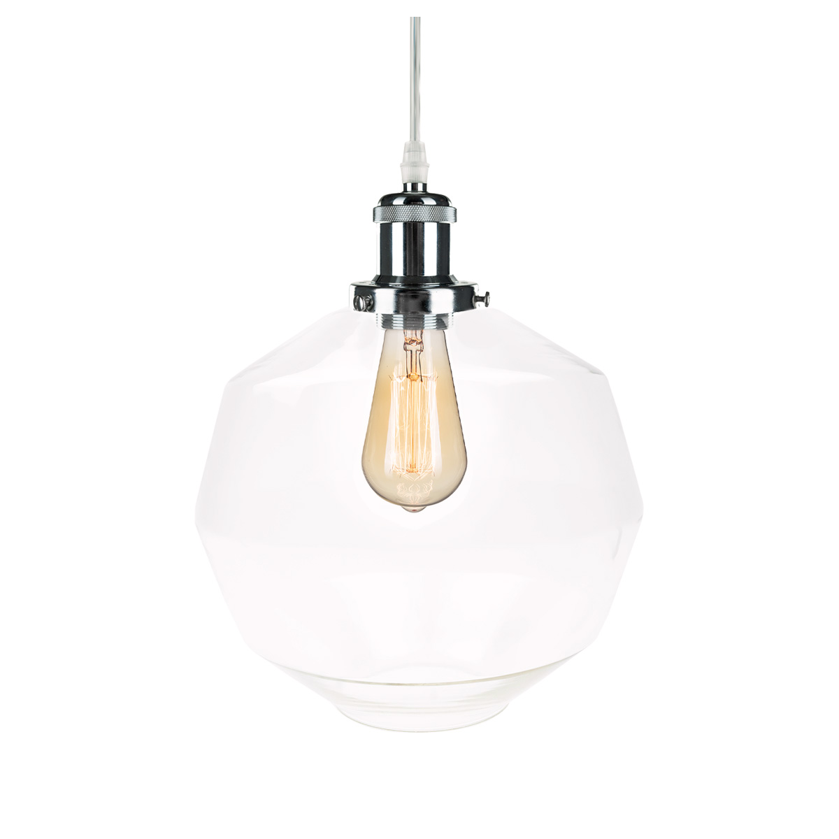 Darmowa Dostawa - Lampa wisząca 1x40 W chrom Altavola Design New York Loft LA033Pchrom