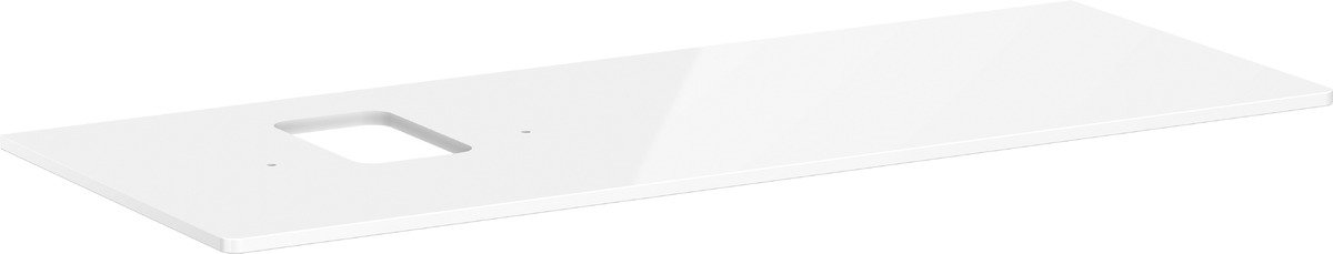Darmowa Dostawa - Blat naszafkowy 136x55 cm biały Hansgrohe Xelu Q 54123050
