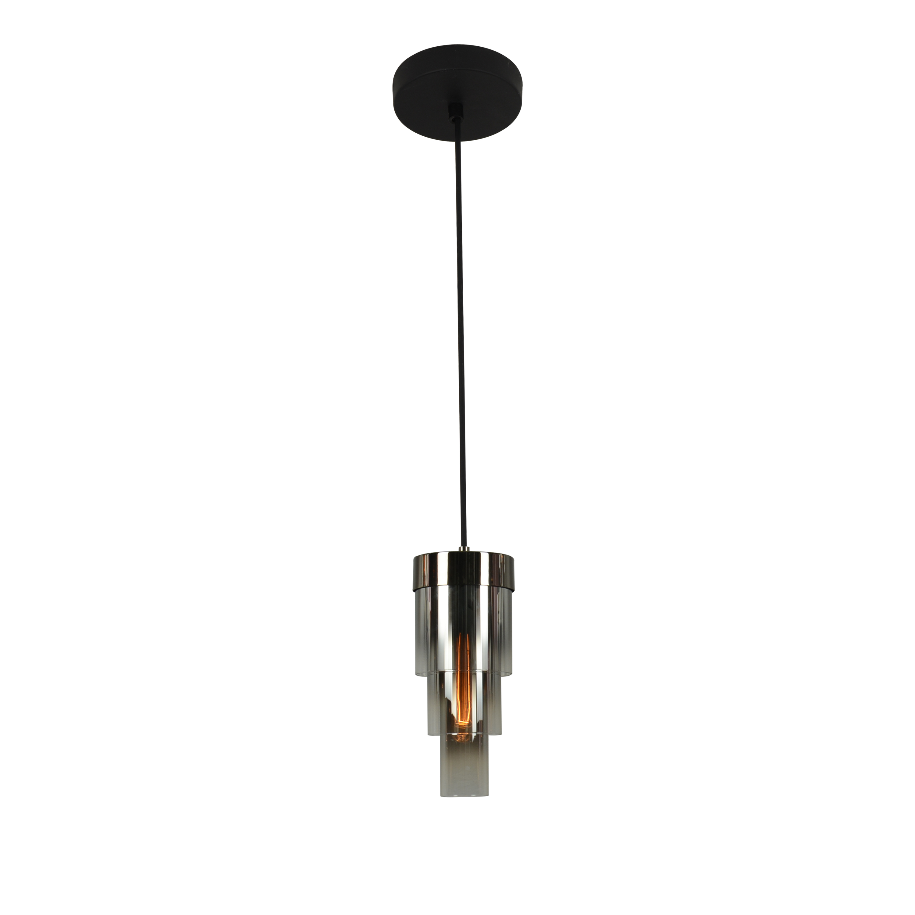 Darmowa Dostawa - Lampa wisząca 1x W czarna-chrom Aviano Grans 62110110