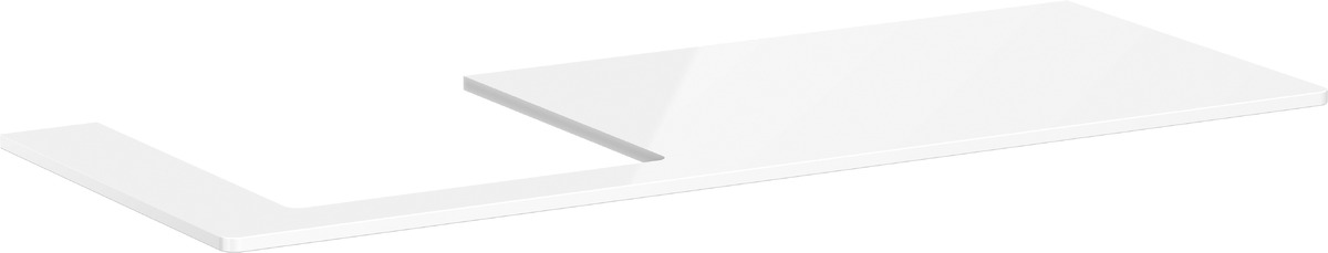 Darmowa Dostawa - Blat naszafkowy 136x55 cm biały Hansgrohe Xelu Q 54097050