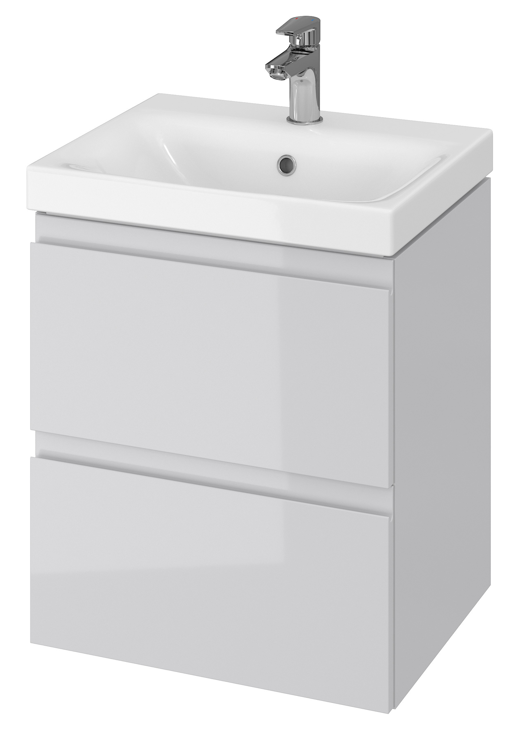 Darmowa Dostawa - Umywalka z szafką 49.9 cm szara Cersanit Moduo S801219ECO
