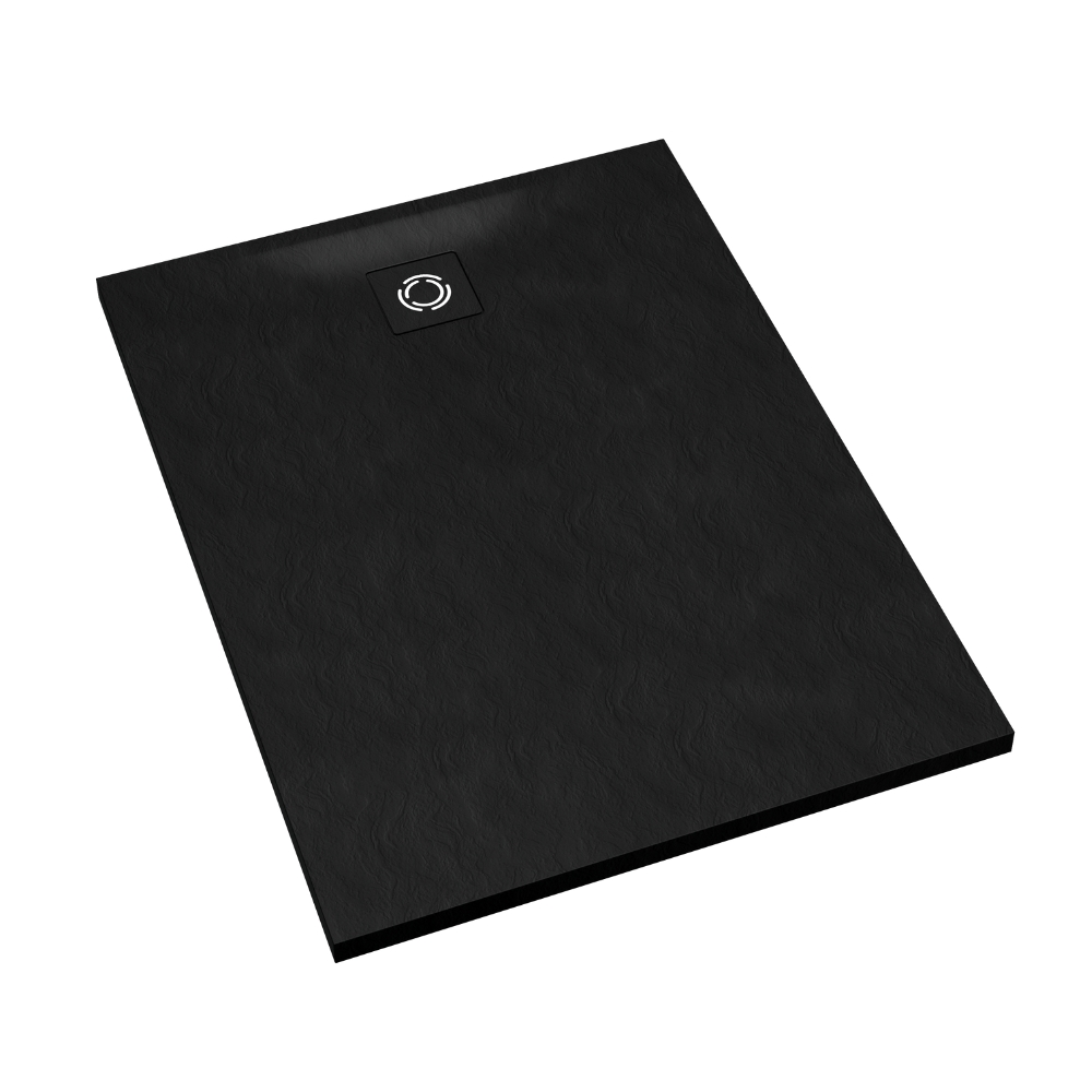 Darmowa Dostawa - Brodzik prostokątny z maskownicą 110x90 cm czarny Schedline Magnific Black Stone 3SPM1P90110CSTM9CST