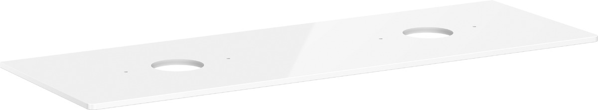Darmowa Dostawa - Blat naszafkowy 156x55 cm biały Hansgrohe Xelu Q 54119050