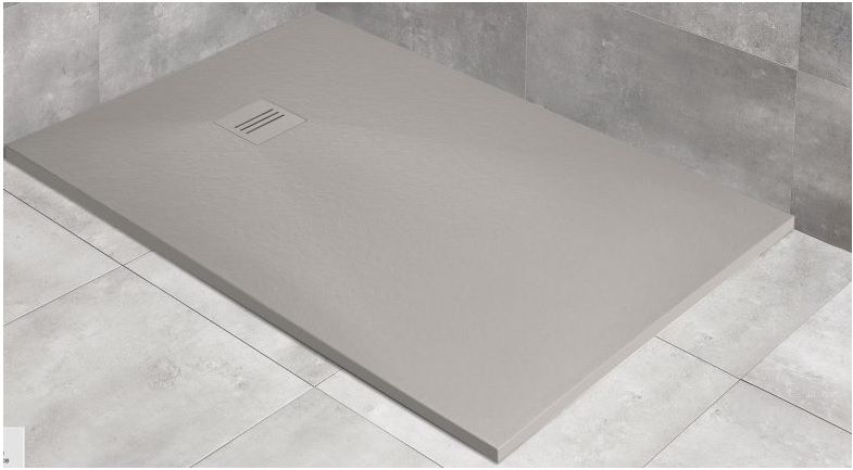 Darmowa Dostawa - Brodzik prostokątny 150x80 cm cement Radaway Kyntos F HKF1508074