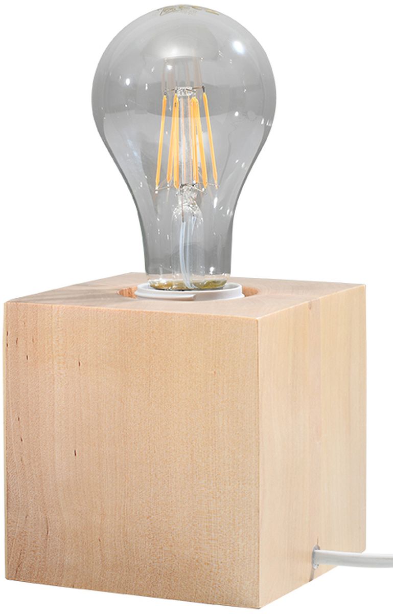 Darmowa Dostawa - Lampa biurkowa 1x60 W drewno Sollux Lighting Ariz SL0677