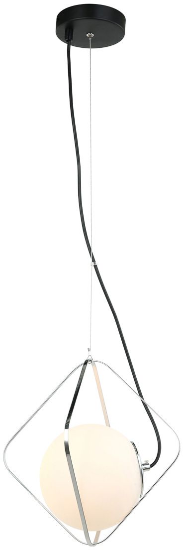Darmowa Dostawa - Lampa wisząca 1x40 W czarna-chrom Italux Canto PEN56961BKCR