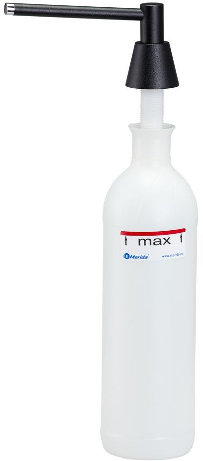 Darmowa Dostawa - Dozownik do mydła 1000 ml czarny Merida Stożek DWC101
