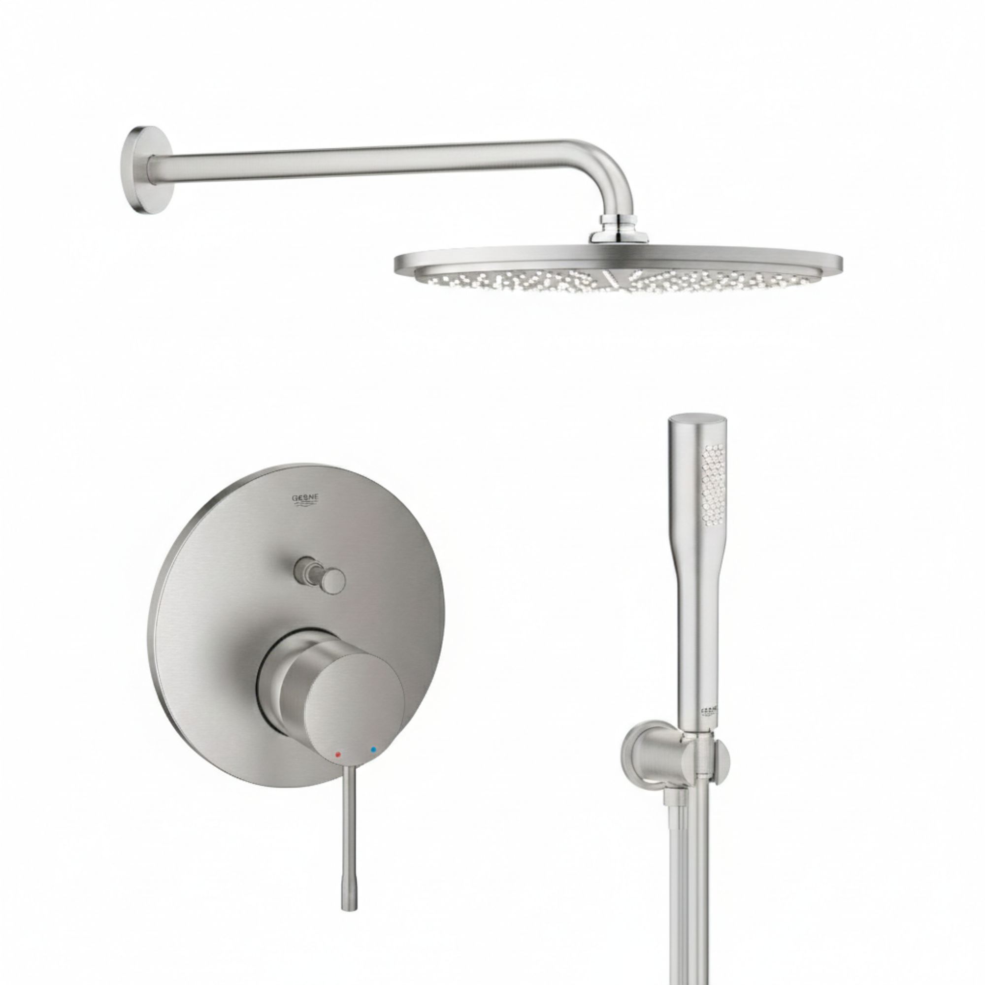 Darmowa Dostawa - Zestaw prysznicowy podtynkowy z deszczownicą supersteel Grohe Essence abset11468