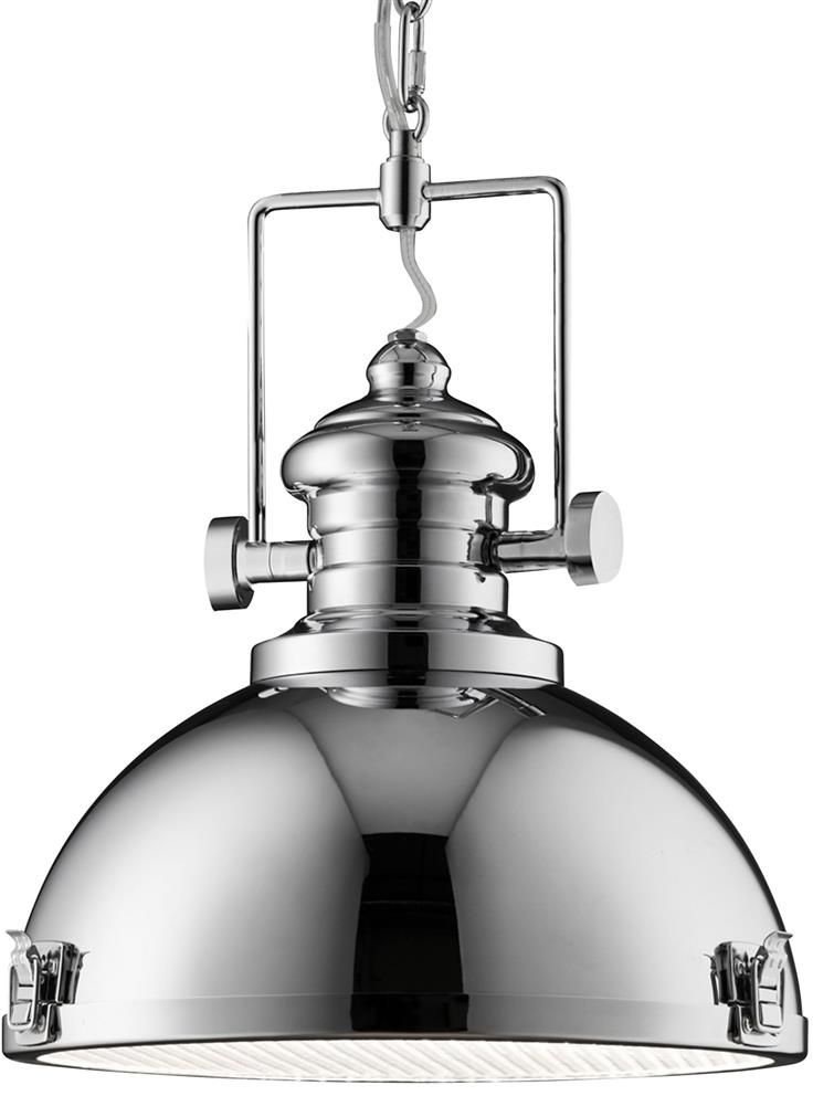 Darmowa Dostawa - Lampa wisząca 1x60 W chrom Searchlight Industrial 2297CC