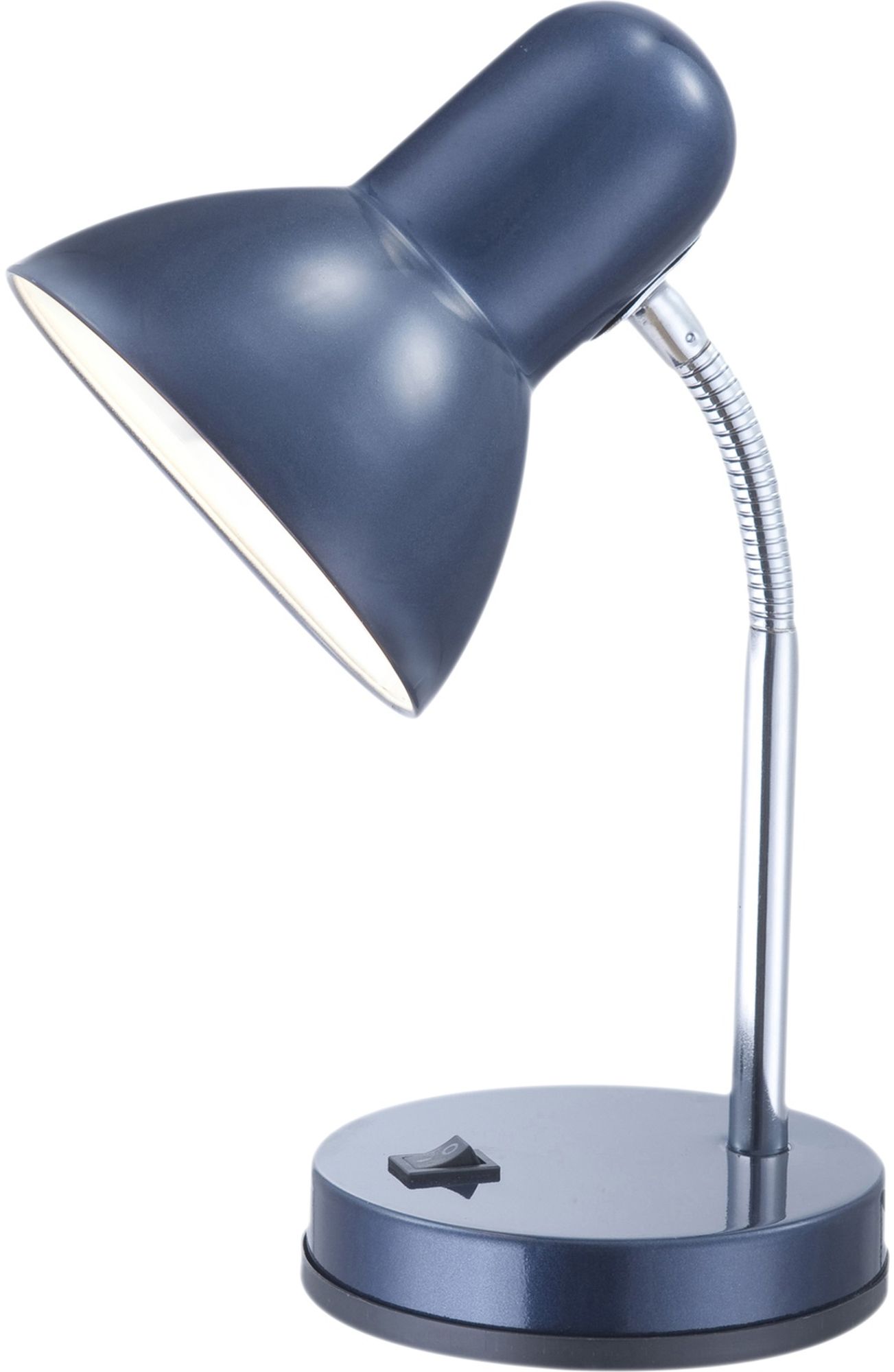 Darmowa Dostawa - Lampa biurkowa 1x40 W chrom-niebieska Globo Lighting Basic 2486