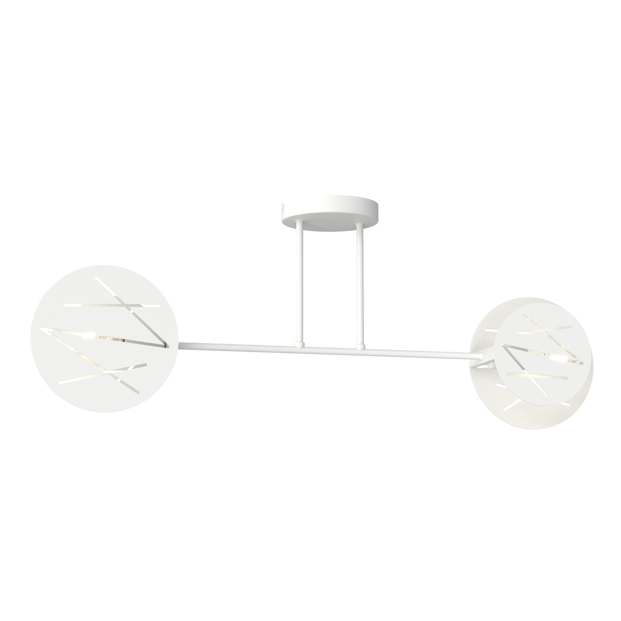 Darmowa Dostawa - Lampa podsufitowa 2x15 W biała Emibig Frick 14162