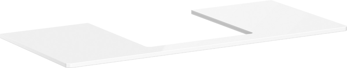 Darmowa Dostawa - Blat naszafkowy 118x55 cm biały Hansgrohe Xelu Q 54096050
