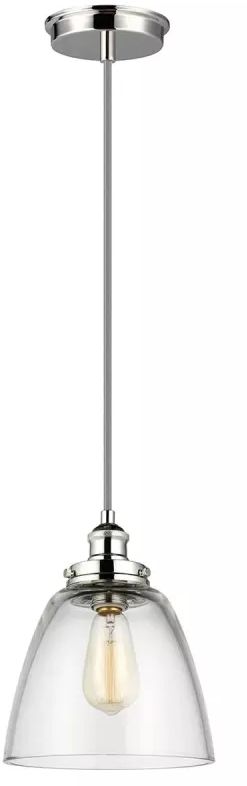 Darmowa Dostawa - Lampa wisząca 1x60 W nikiel Elstead Lighting Baskin FEBASKINPBPN