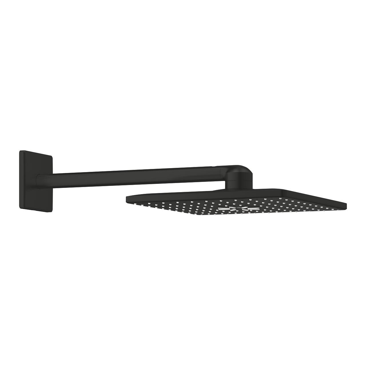 Darmowa Dostawa - Deszczownica z ramieniem 31x31 cm kwadratowa czarna Grohe Rainshower SmartActive 130 264792430