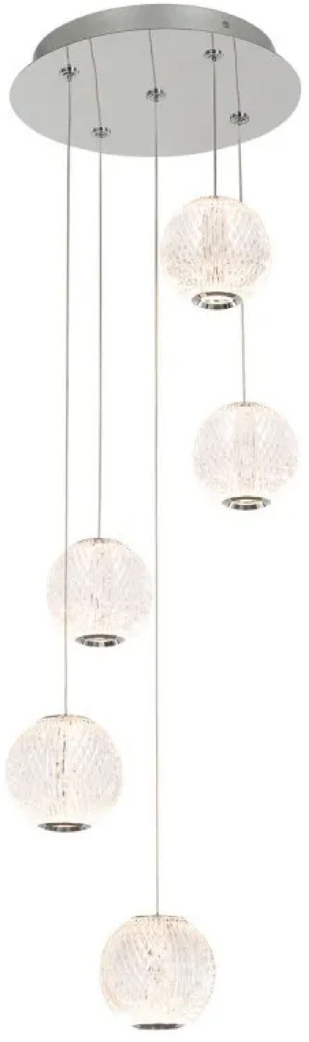 Darmowa Dostawa - Lampa wisząca 5x21 W chrom Italux Rosario PND122201215ACR