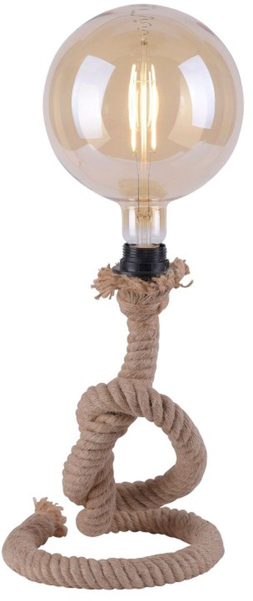 Darmowa Dostawa - Lampa stołowa 1x15 W czarna-brązowa Just Light Rope 1548018